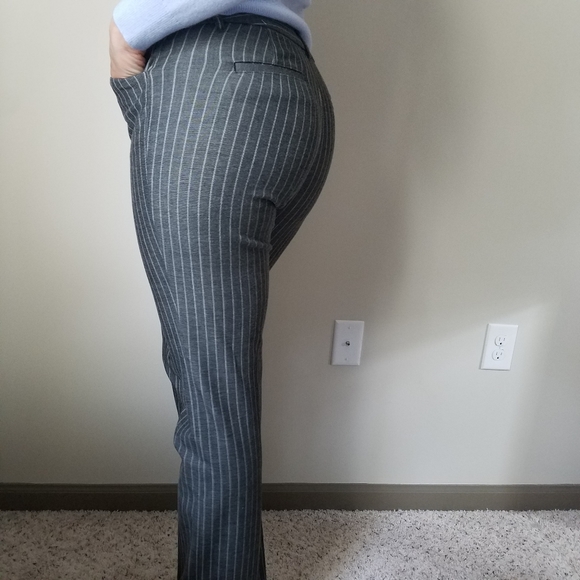 LOW RISE BARELY BOOT TICKING STRIPE PANT LONG - Picture 4 of 8